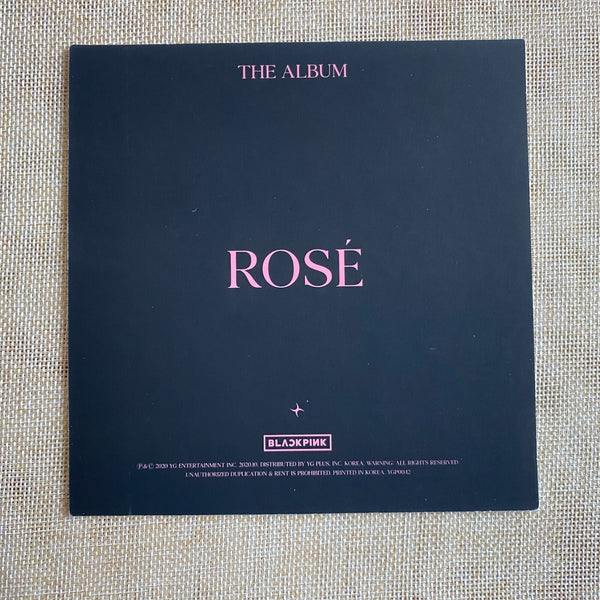 BLACKPINK ROSE [THE ALBUM] Official Square Photocard Postcard, 15cm / New / Gift