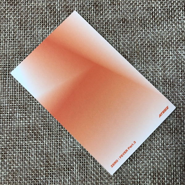 ATEEZ JONGHO #2 [Zero : Fever Epilogue] Official Photocard, Diary Ver. / Gift
