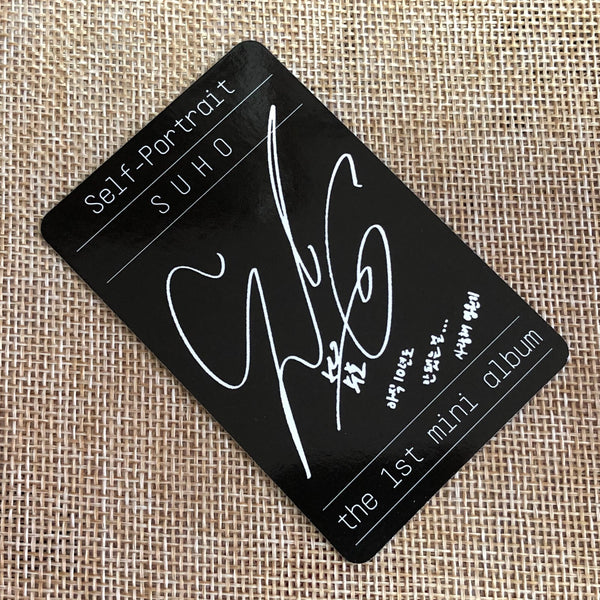 EXO SUHO #3 [ Self Portrait ] Official Photocard, 1st Mini Album / New / Gift