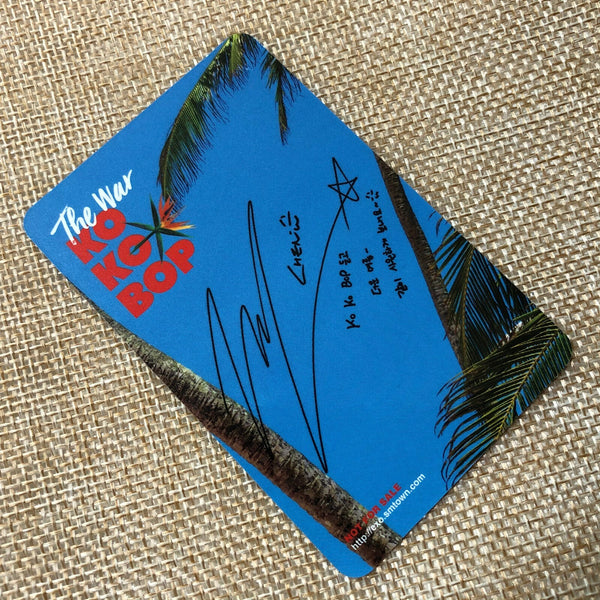 EXO CHEN Type B [ The War KOKOBOP ] Official Photocard, 4th Album / New / Gift