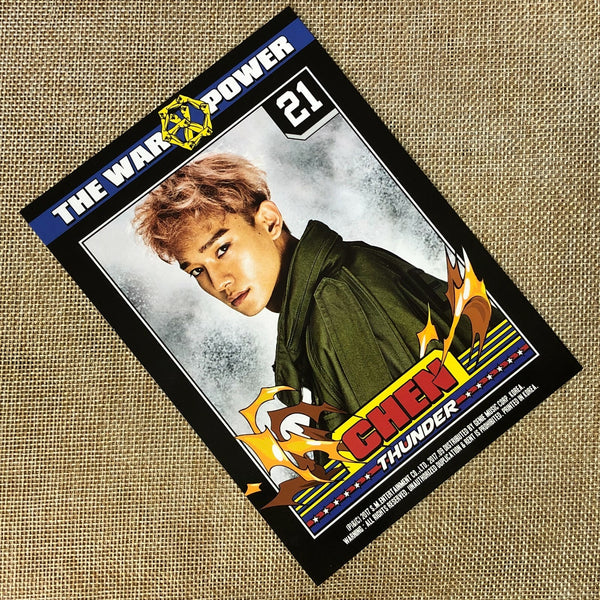 EXO CHEN #1 [THE WAR : The Power of Music] Official Postcard Photo / New / Gift