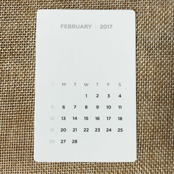 EXO XIUMIN [2017 Season's Greetings] Official Mini Calendar Photocard / Gift