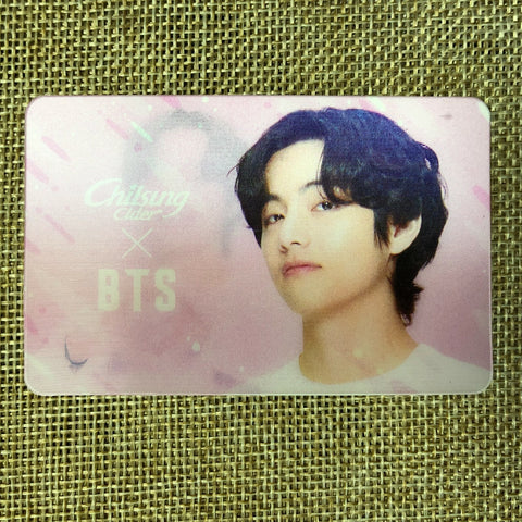 BTS V TAEHYUNG [Chilsung Cider] Official Lenticular Photocard / New, Rare / Gift