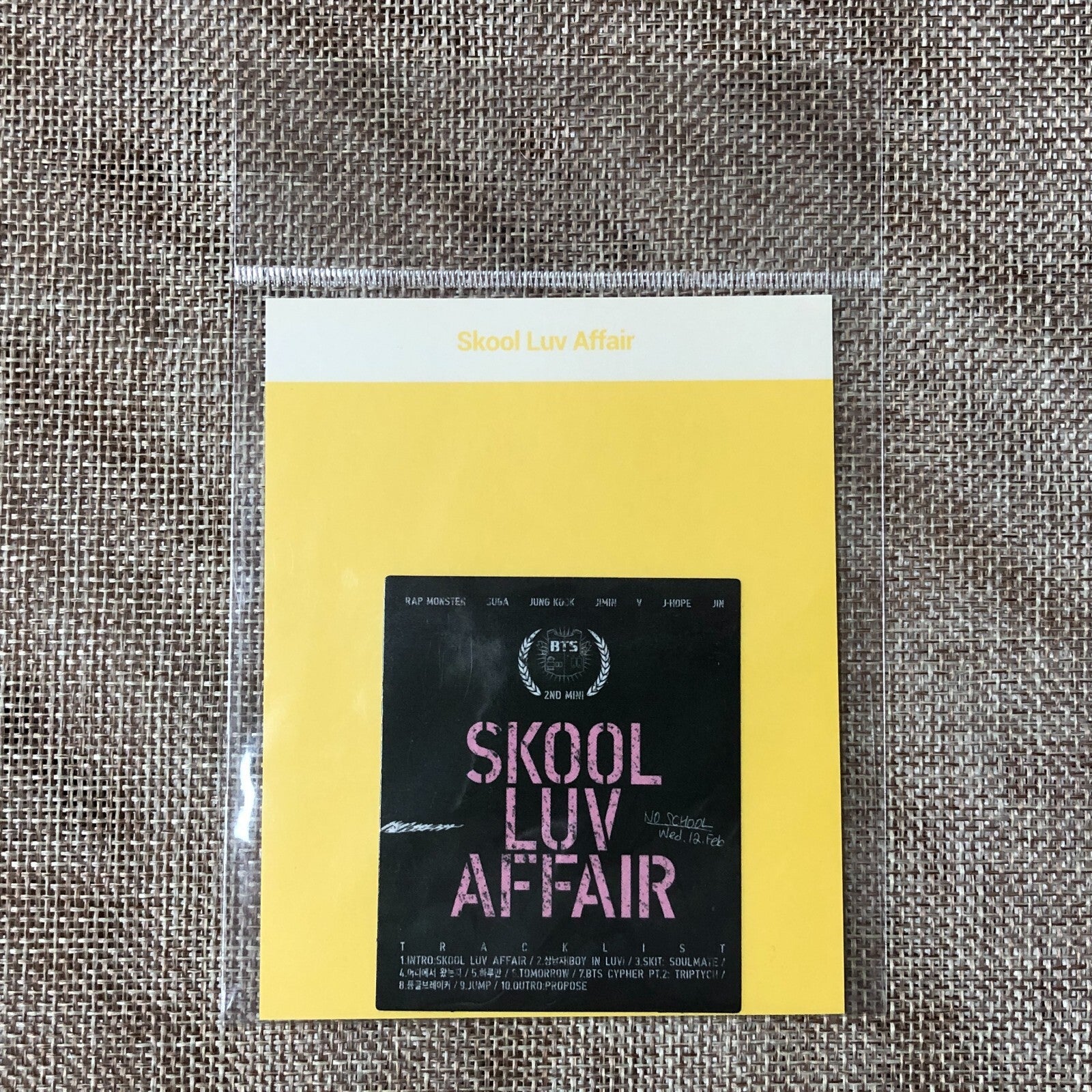 BTS [Oh, always] Official Skool Luv Affair Album Cover Sticker, 2018 / Gift
