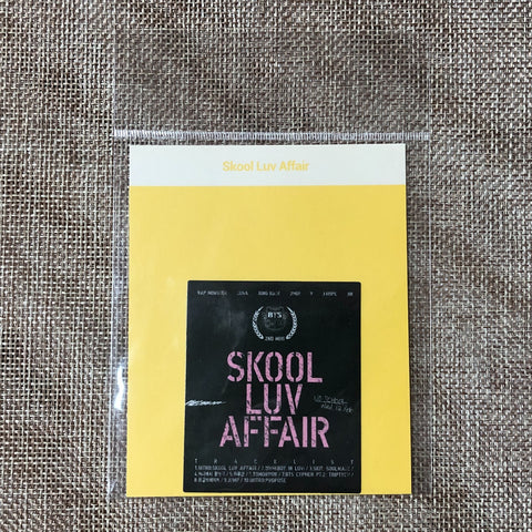 BTS [Oh, always] Official Skool Luv Affair Album Cover Sticker, 2018 / Gift