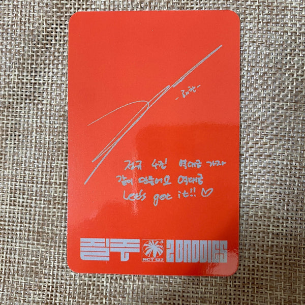 NCT 127 HAECHAN [BADDIES] Official Photocard, Photobook Ver. / New, Rare / Gift