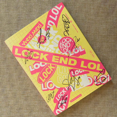 WEKI MEKI HAND SIGNED #2 [Lock End LOL] Promo 2nd Mini Album Autographed / Gift