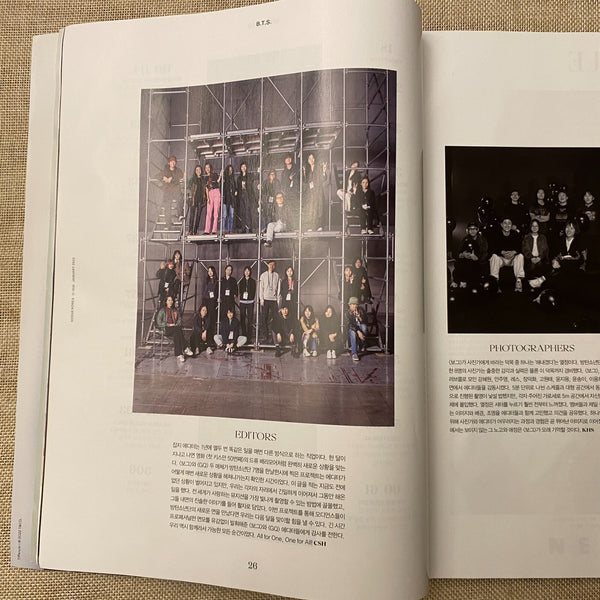 BTS 2022 [ Vogue Korea Magazine 306 ] Jan 2022 Photobook / Used, Rare / Gift