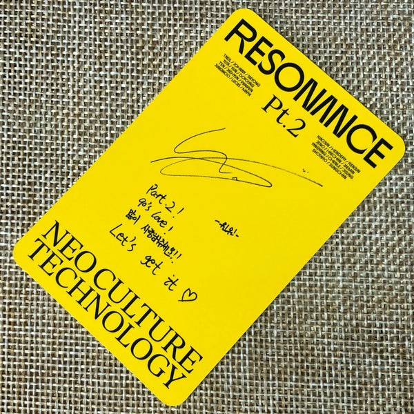 NCT 2020 WINWIN [ RESONANCE Pt.2 Departure ] Official Photocard / New / Gift