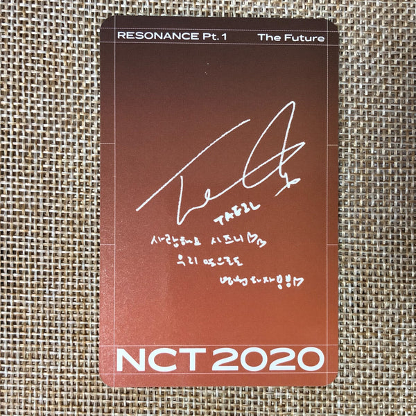 NCT 2020 TAEIL [Resonance Pt.1 Kihno] Official Photocard, Future Ver. / Gift