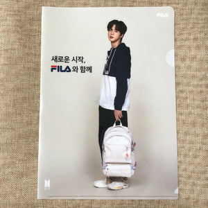 BTS JIN [ FILA ] Official Clear File Holder / New, Rare / Gift
