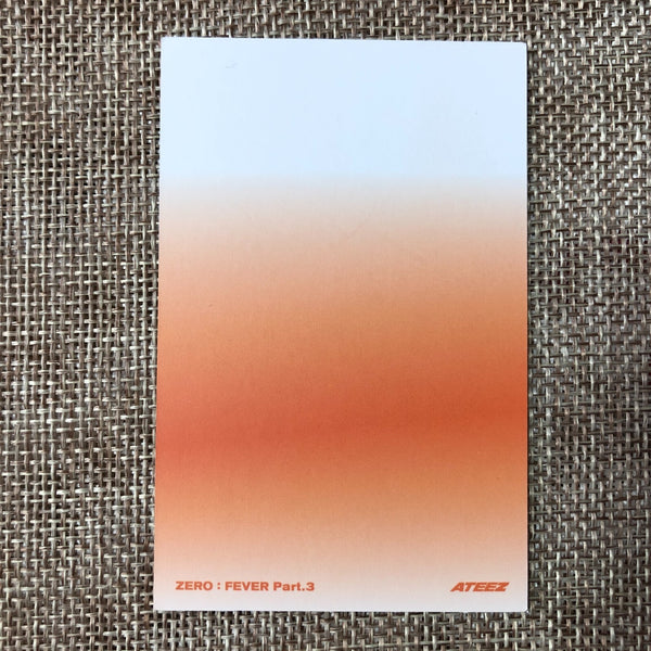 ATEEZ YEOSANG #2 [Zero : Fever Epilogue] Official Photocard, Diary Ver. / Gift