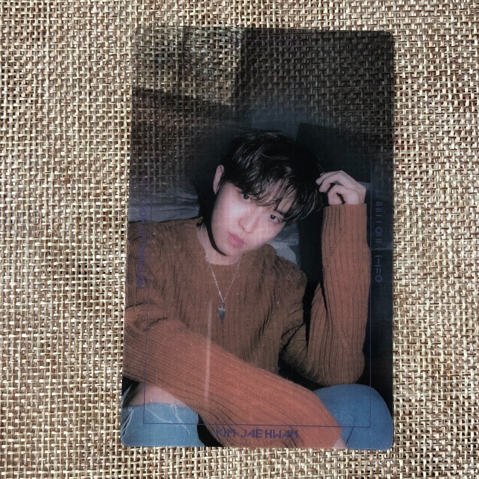 WANNA ONE KIM JAEHWAN [Nothing Without You] Official Transparent Photocard /+G