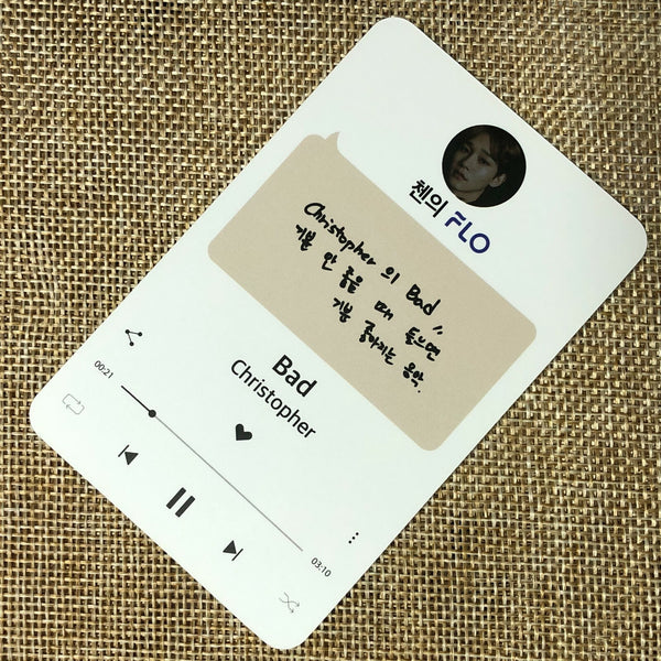 EXO CHEN #3 [EXO FLO Promotional] Official Photocard, Limited / New, Rare / Gift