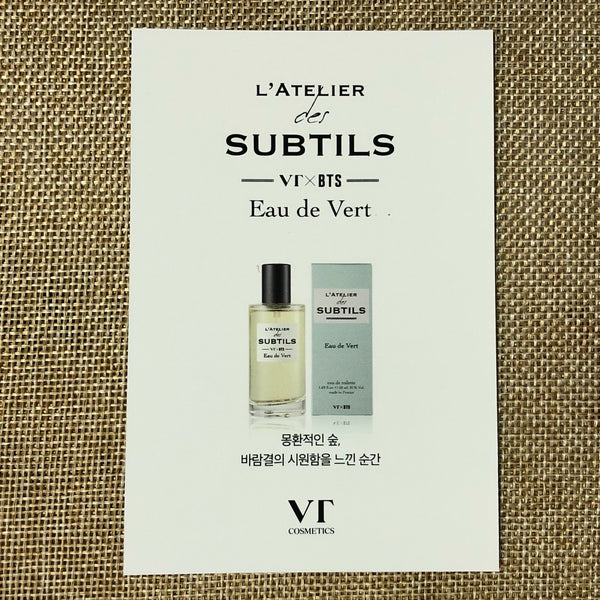BTS SUGA #1 [VT Cosmetics L'atelier Des Subtils] Official Postcard / New / Gift
