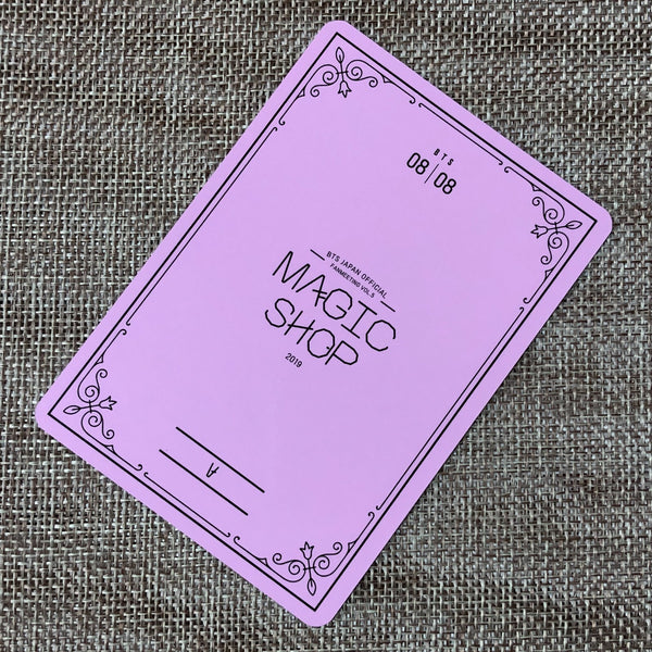 BTS V 8/8 [ MAGIC SHOP Fan Meeting Japan ] Official Mini Photocard / New / Gift