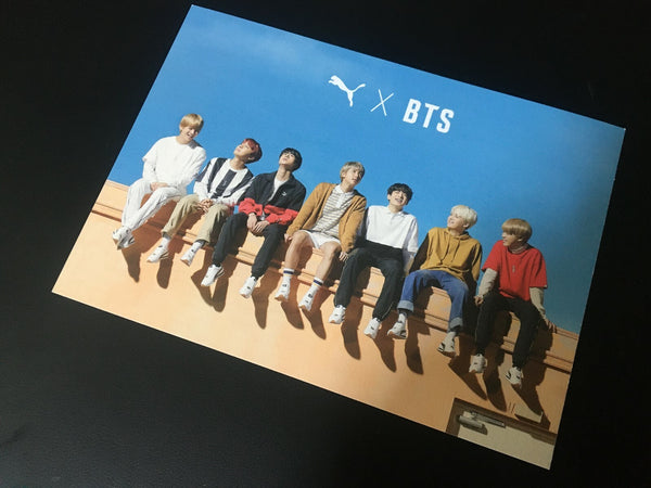 BTS GROUP [PUMA Turin] Official Photocard Postcard, Special Limited / New / Gift