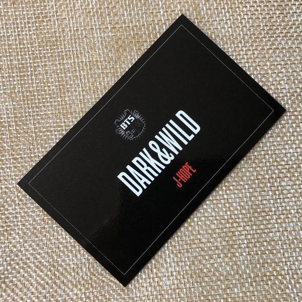 BTS J-HOPE [ Dark & Wild Official Photocard ] 1st Studio Album / NEW /+GFT