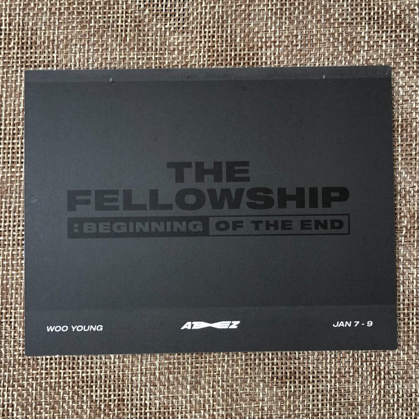 ATEEZ WOOYOUNG [THE FELLOWSHIP : BEGINNING OF THE END DVD] Official Polaroid /+G