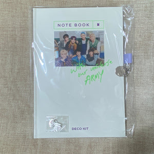 BTS GROUP [ 2022 Deco KIT ] Official Note Book with lock & key /New, Rare / Gift
