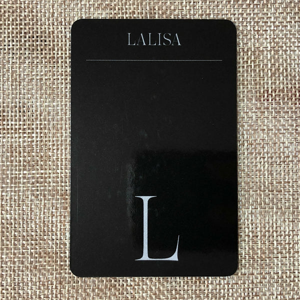 BLACKPINK LISA #1 [LALISA] Official Photocard, 1st Single Black Ver / New / Gift