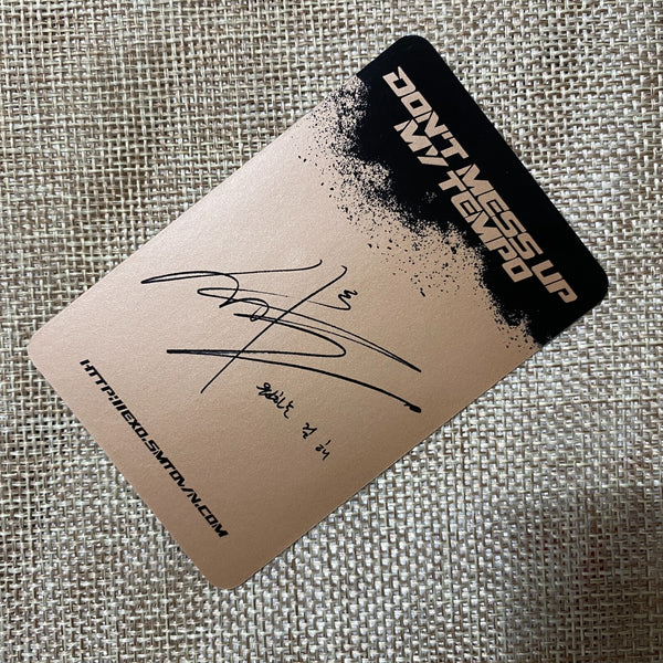EXO SEHUN [Don't mess up My Tempo] Official Photocard, Andante 5th Album / Gift