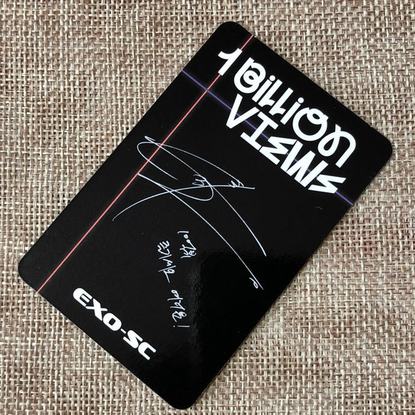 EXO-SC SEHUN [ 1 Billion Views ] Official Photocard, 1st Ocean View / New / Gift