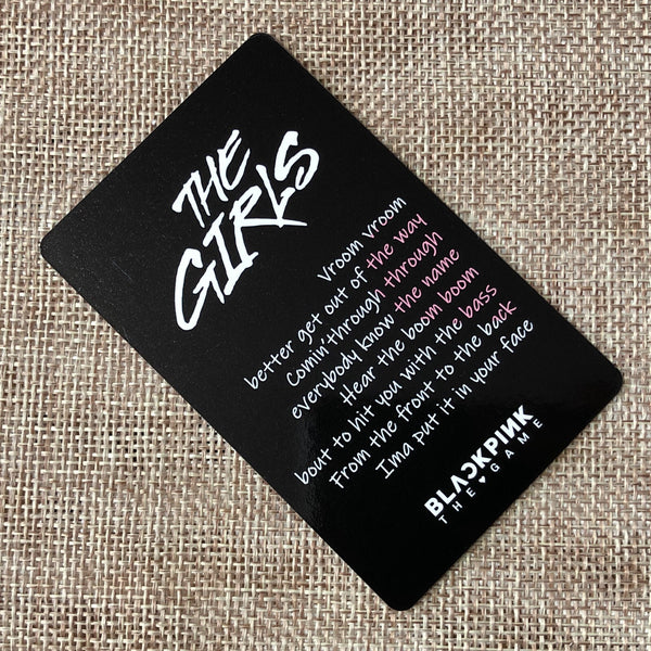 BLACKPINK ROSE [ THE GAME The Girls ] Official Photocard, Reve Ver. / New / Gift
