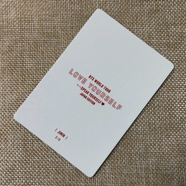BTS JIMIN 2/8 [Speak Yourself World Tour Japan] Official Mini Photocard / Gift