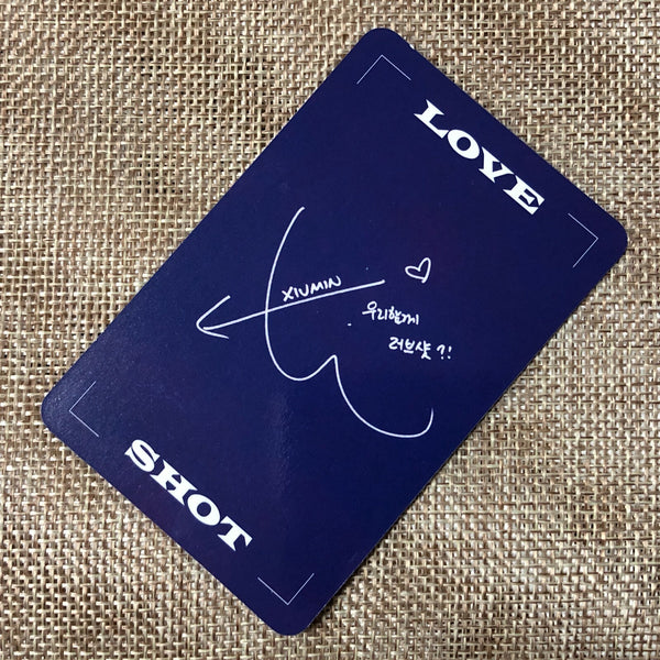 EXO XIUMIN [ LOVE SHOT ] Official Photocard, 5th Repackage SHOT Ver / New / Gift