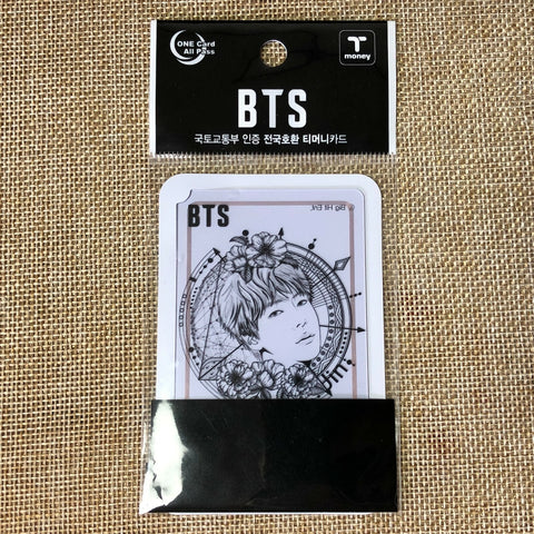 BTS JIN [2019 CU T-Money] Transparent Illustration Official Photocard / Gift