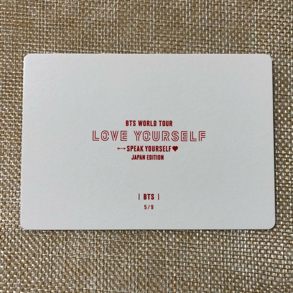BTS V J-HOPE RM 5/9 [Speak Yourself World Tour Japan] Official Mini Photocard