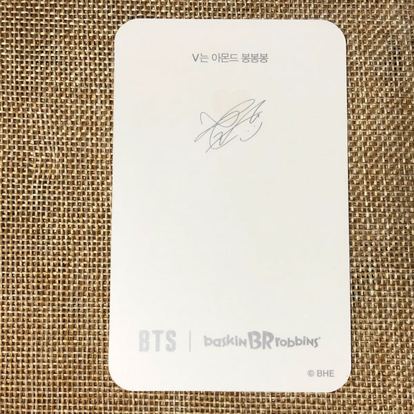 BTS V TAEHYUNG [ Baskin Robbins Promo ] Official Limited Photocard / New / Gift