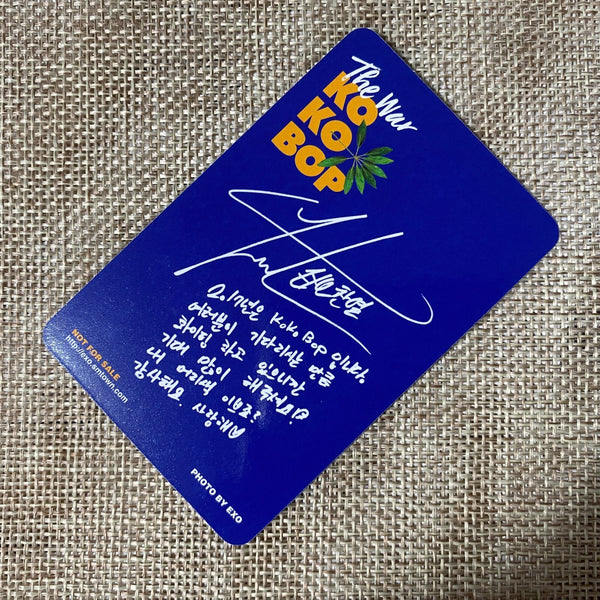 EXO CHANYEOL [The War KOKOBOP] Official Photocard, 4th Album / New, Rare / Gift