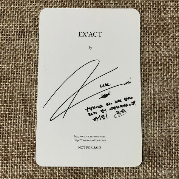 EXO KAI [ EXACT EX'ACT ] Official Photocard, 3rd Album Korean Ver / New / Gift