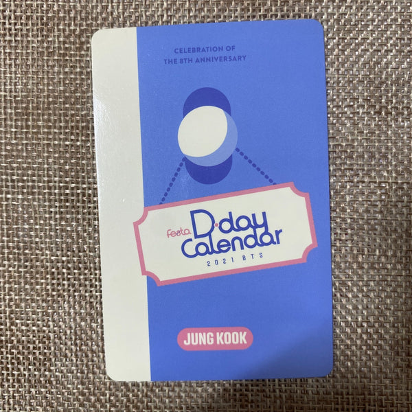 BTS JUNGKOOK #2 [ 2021 FESTA D-Day Calendar ] Official Photocard New / Gift