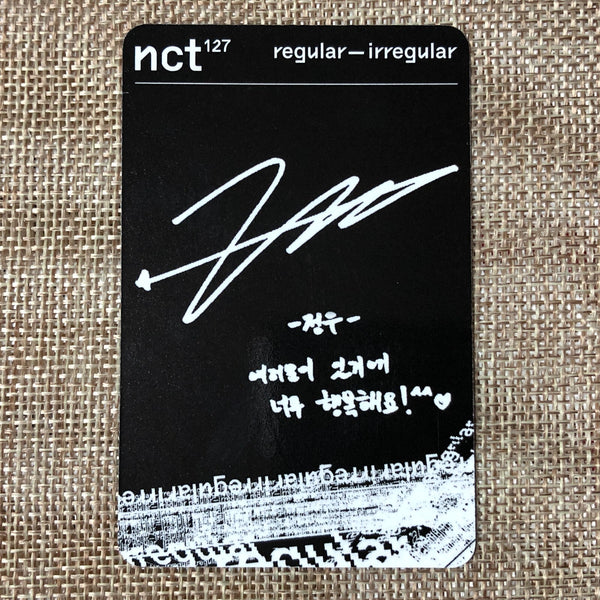 NCT 127 JUNGWOO #1 [ Regular-Irregular ] Official Photocard, Album / New / Gift