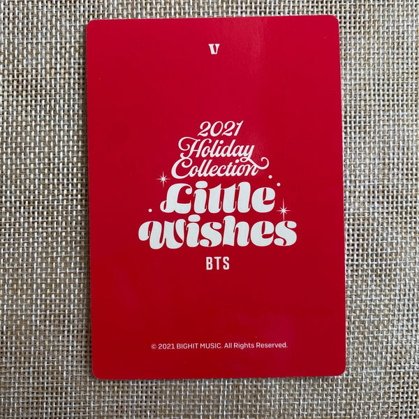 BTS V #1 [2021 Holiday Collection Little Wishes] Official Photocard / New / Gift