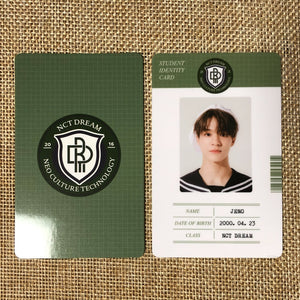 NCT DREAM JENO [ Back to School Kit ] Official Student ID Photocard / New / Gift