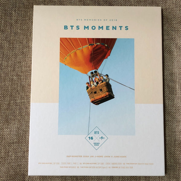 BTS GROUP [ Memories of 2016 ] Official Photobook + DVD Set / New / Gift