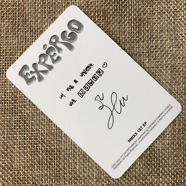 NMIXX HAEWON [ EXPERGO ] Official Photocard, 1st EP A Ver / New / Gift