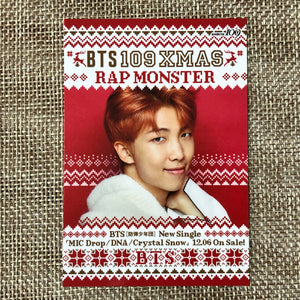 BTS RM [ JAPAN Shibuya 109 Christmas ] Official Photocard / New / Gift