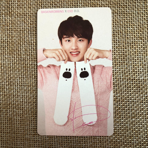 EXO D.O. [ Baskin Robbins ] Official Photocard, Baekhyun Ver. / New / Gift