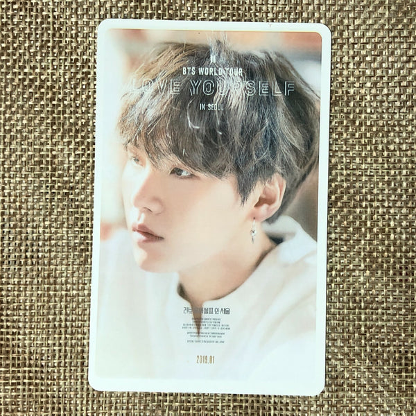 BTS SUGA #5 [Love Yourself in Seoul Movie] Official Ticket Photocard Photo /+G
