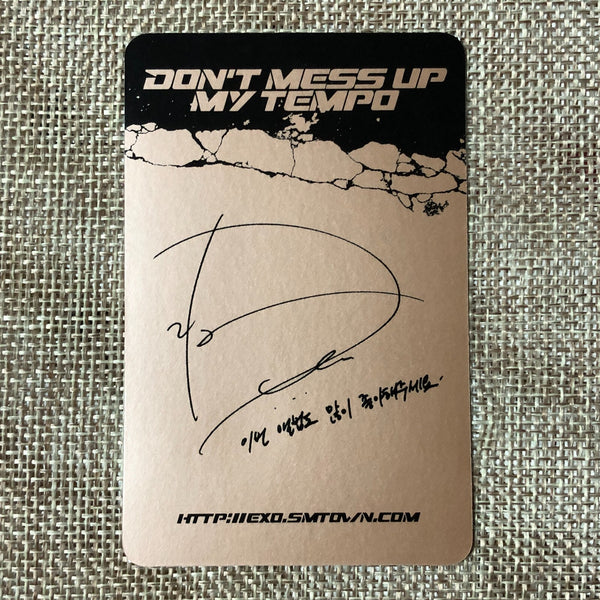 EXO D.O. [ Don't Mess Up My Tempo ] Official Photocard, Andante 5th / New / Gift