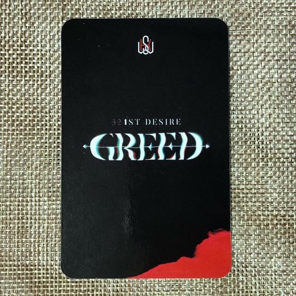 KIM WOO SEOK [ 1st Desire : GREED ] Official Postcard, K Ver. / New / Gift