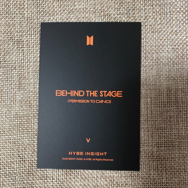 BTS V #1 [ HYBE INSIGHT Behind The Stage PTD ] Official Photocard /New/GFT