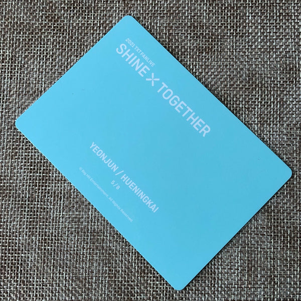 TXT UNIT 5/8 [2021 Shine Together Fanlive] Official Mini Photocard / New / Gift