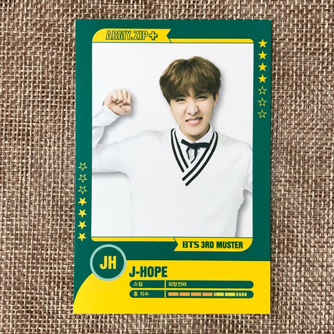 BTS J-hope 4/7 [3rd Muster ARMY.ZIP] Official Player Card Photocard / New / Gift
