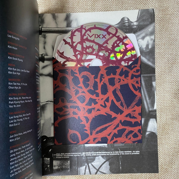 VIXX HAND SIGNED #2 [ HADES ] 6th Promo Album Autographed CD+Photobook+PC / Gift